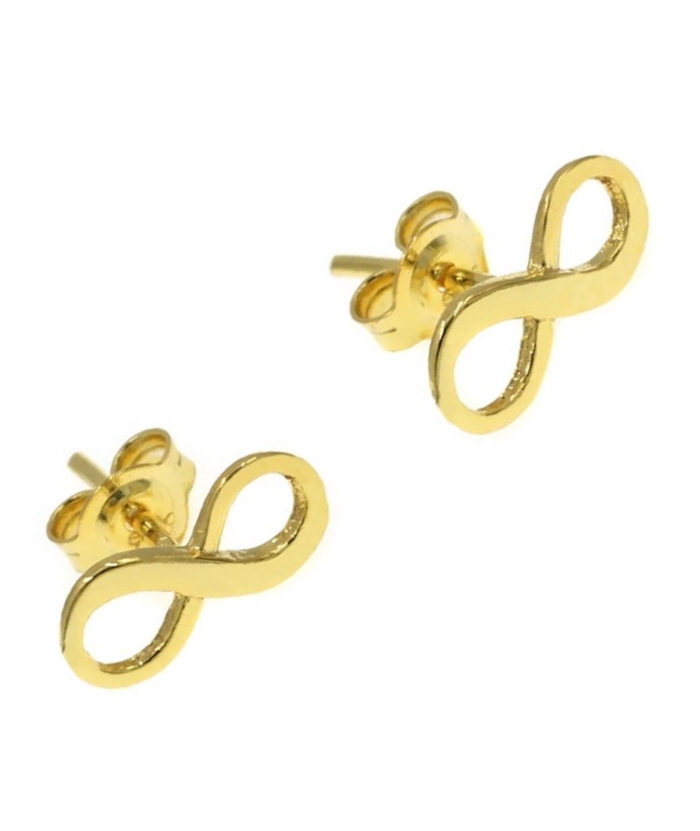 Earrings Silver 925° 'Infinity' Rosegold ASS925-0074