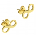 Earrings Silver 925° 'Infinity' Rosegold ASS925-0074