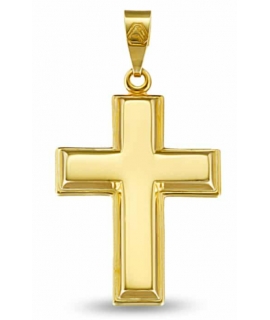 Cross Baptism gold K14 'full'
