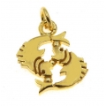 Zodiac Sign Gold K14 'Fishes'