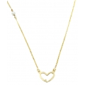 Necklace Gold K14 'Heart'