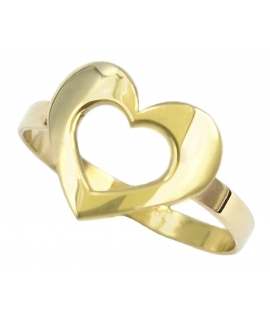 Ring gold K14 'Heart'