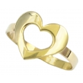 Ring gold K14 'Heart'