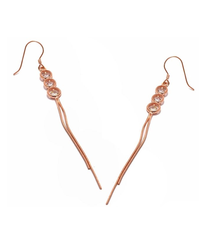 Earrings Silver Hanging Rosegold