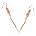Earrings Silver Hanging Rosegold