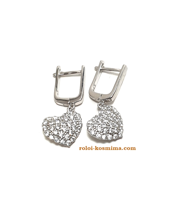 Earrings Silver hearts