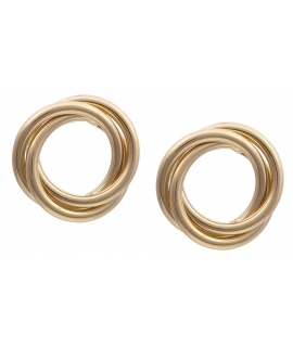 Earrings gold K14 Circles