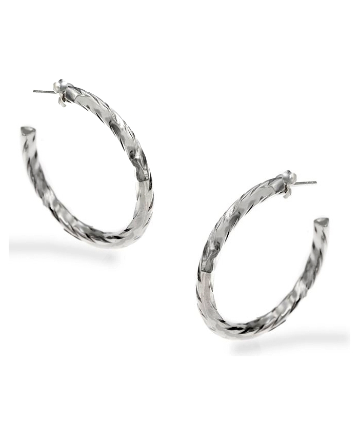 Earrings hoop Silver