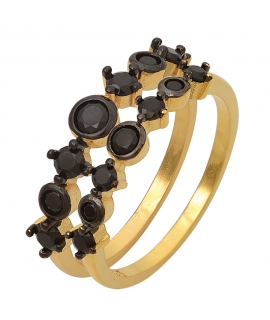 Ring Silver Τwo lines