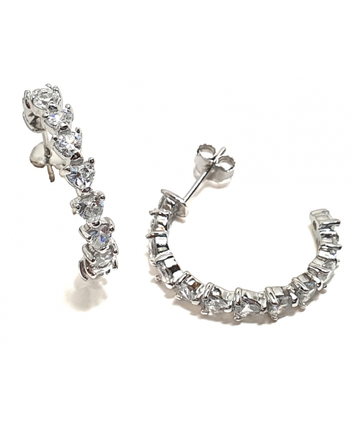 Earrings hoop Silver