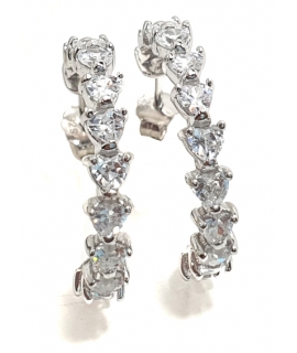 Earrings hoop Silver 2