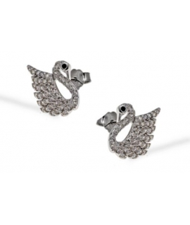 Earrings Silver Swan 2