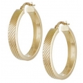 Earrings hoop gold K14