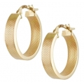 Earrings hoop gold K14