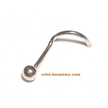Noise Earring Whitegold K14 "Ball"