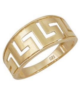 Ring gold K14 greka
