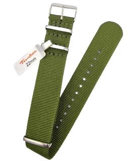NATO Strap 22mm Green Tzevelion S151