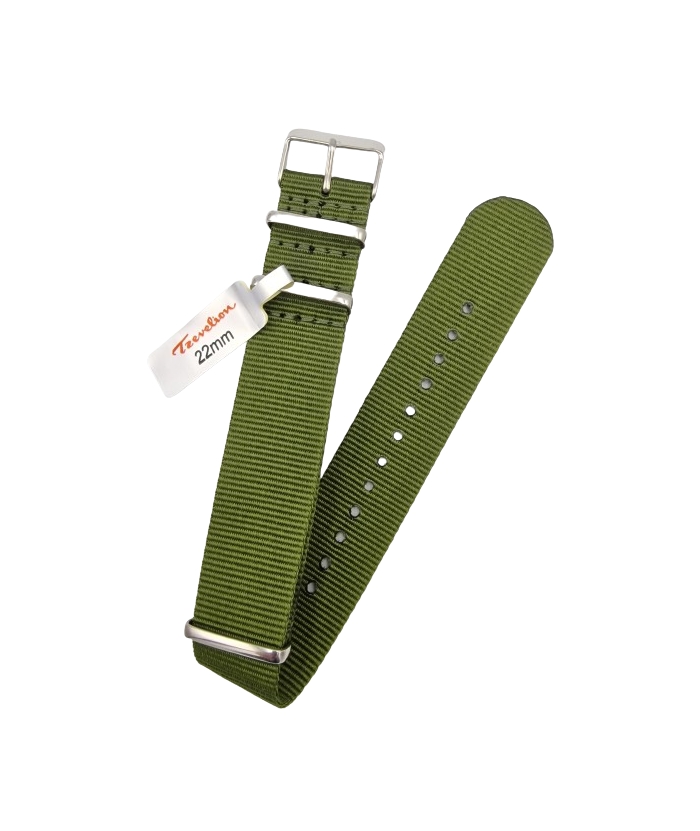 NATO Strap 22mm Green Tzevelion S151
