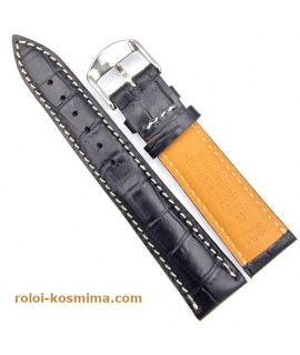Λουράκι Δερμάτινο Tzevelion ART169 μαύρο 20mm 2