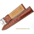 Leather Strap Tzevelion ART169 Tabac 20mm
