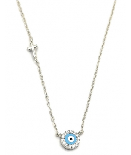 Necklace Silver 'Target' rosegold