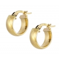 Earrings hoop gold K14