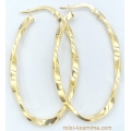 Earrings hoop gold K14