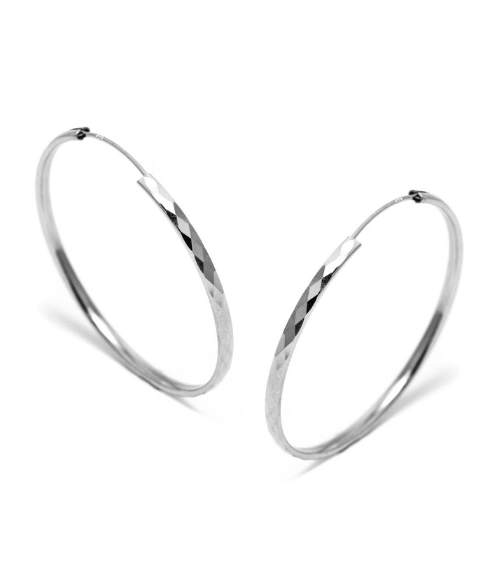Earrings hoop Silver