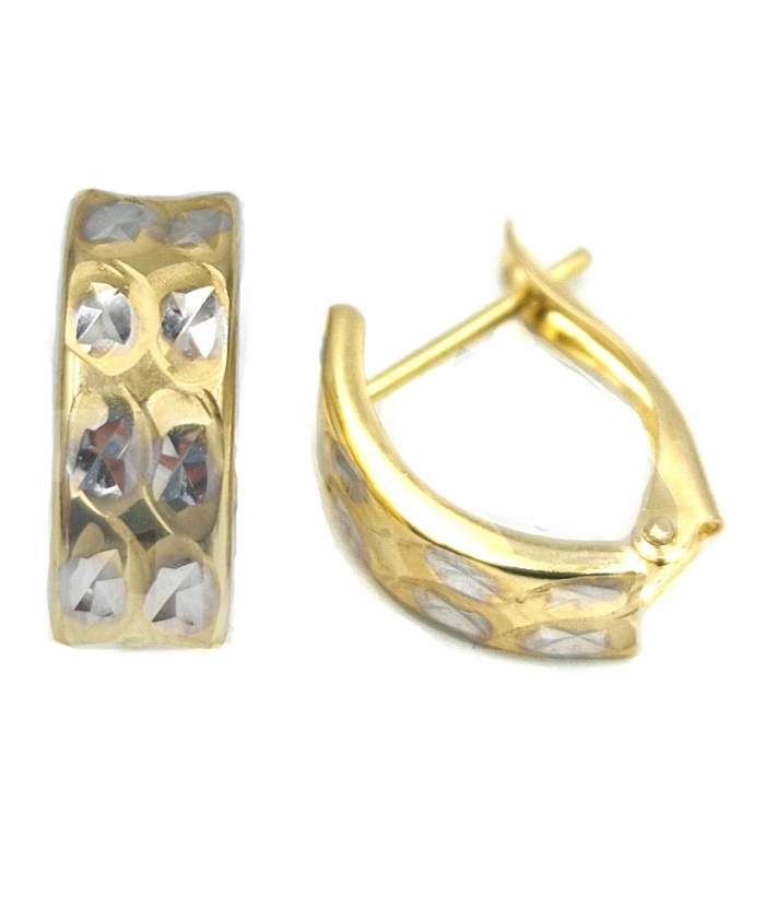 Earrings hoop gold K14 