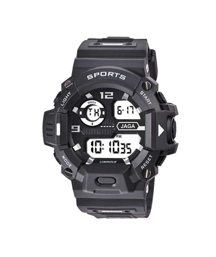 JAGA M121X Μαύρο ΔΩΡΟ λουράκι Alarm-chrono