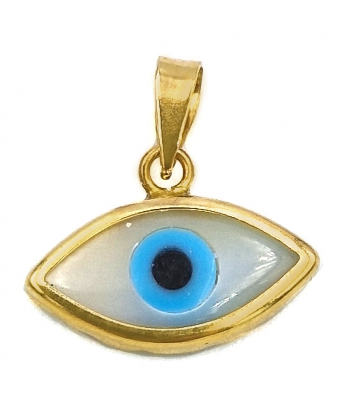 Necklace Gold K14 Eye