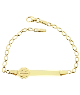Child name Bracelet Gold Κ9