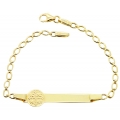 Child name Bracelet Gold Κ9