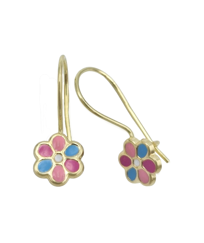 Earrings gold K9