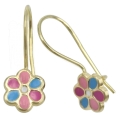 Earrings gold K9