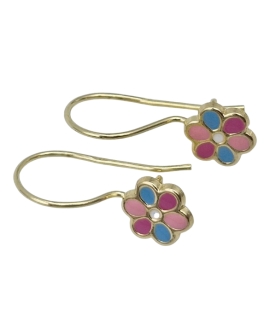 Earrings gold K9 2