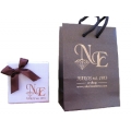 Σκουλαρίκια Χρυσά Κ14 με μπλε πέτρες
