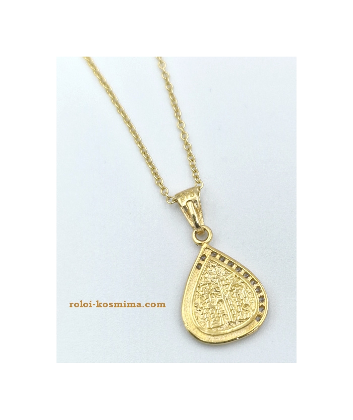 Necklace gold K9 ICXR NIKA