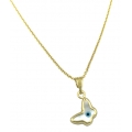 Necklace Gold K9 Βutterfly