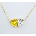 Necklace Silver Goldplated Heart