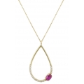 Necklace Gold K14 tear