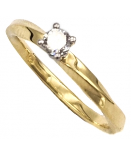 Engagement Ring Κ18 Brilliand 0,19ct 2