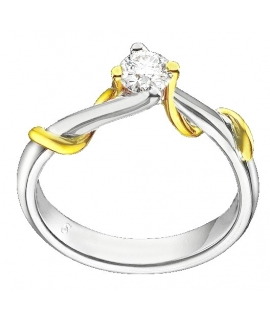Engagement Ring K18 diamond 0.34ct