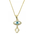 Necklace Gold K9 Eye