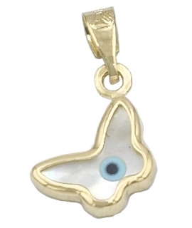 Necklace Gold K9 Βutterfly