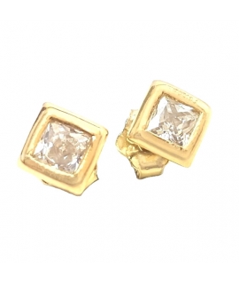 Σκουλαρίκια Χρυσά Κ14 "Zircon"
