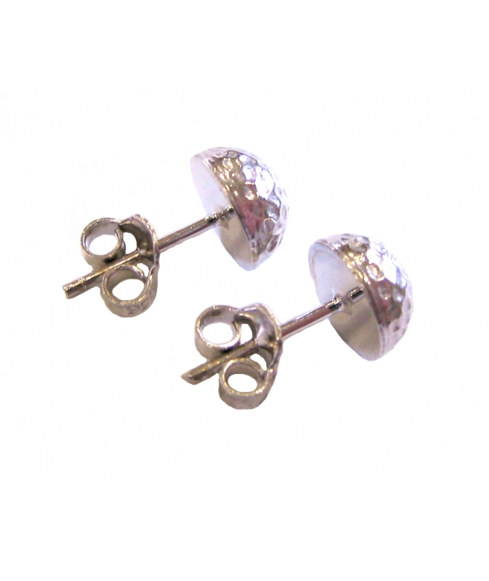 Earrings whitegold K14 