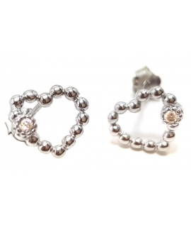 Earrings Silver ''Hearts''