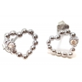 Earrings Silver ''Hearts''