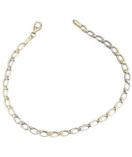 Bracelet Gold 14Κ Twin color